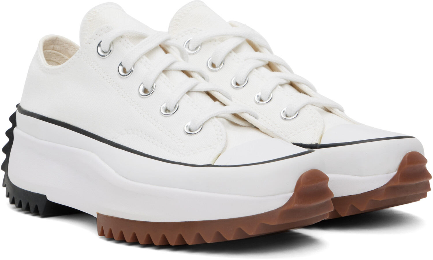 Кроссовки Off-White Run Star Hike Canvas Platform Converse — фото 4