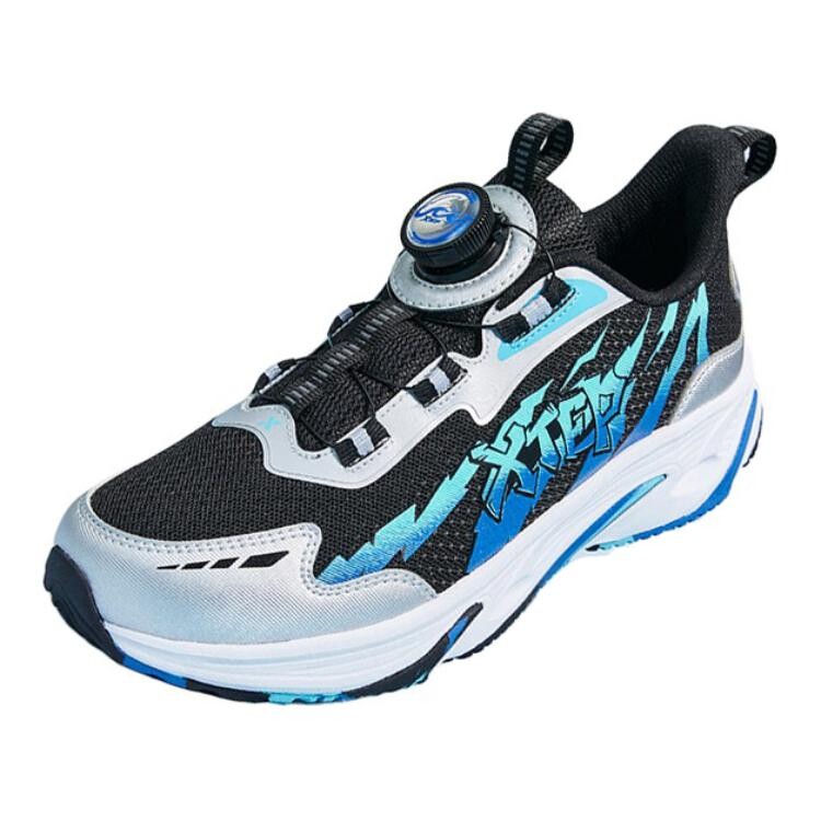 

Детские кроссовки GS Low-top Black/New Metal Silver Xtep, черный