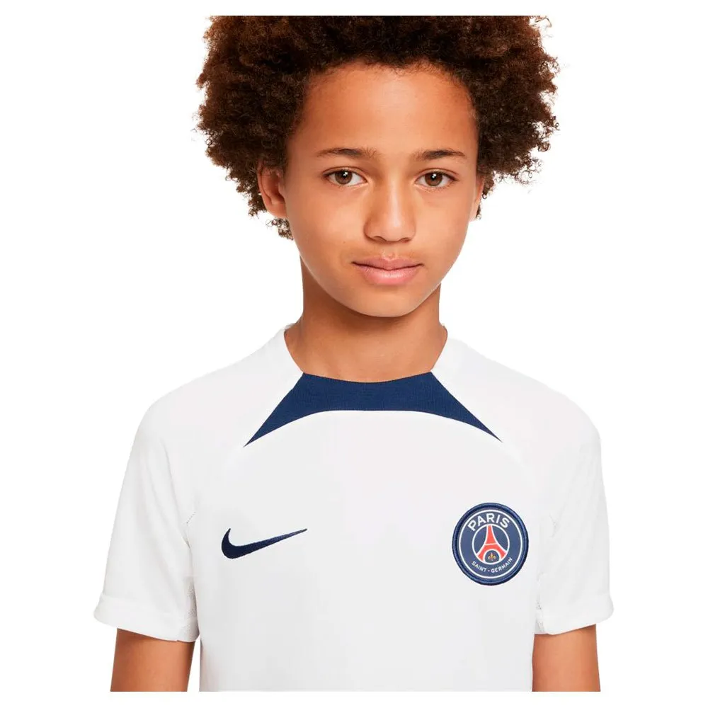 Футболка с коротким рукавом Nike PSG 22/23 Dri Fit Strike junior, белый — фото 3