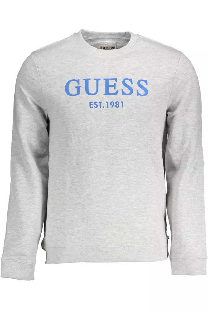 

Серый хлопковый мужской свитер Guess Shoes