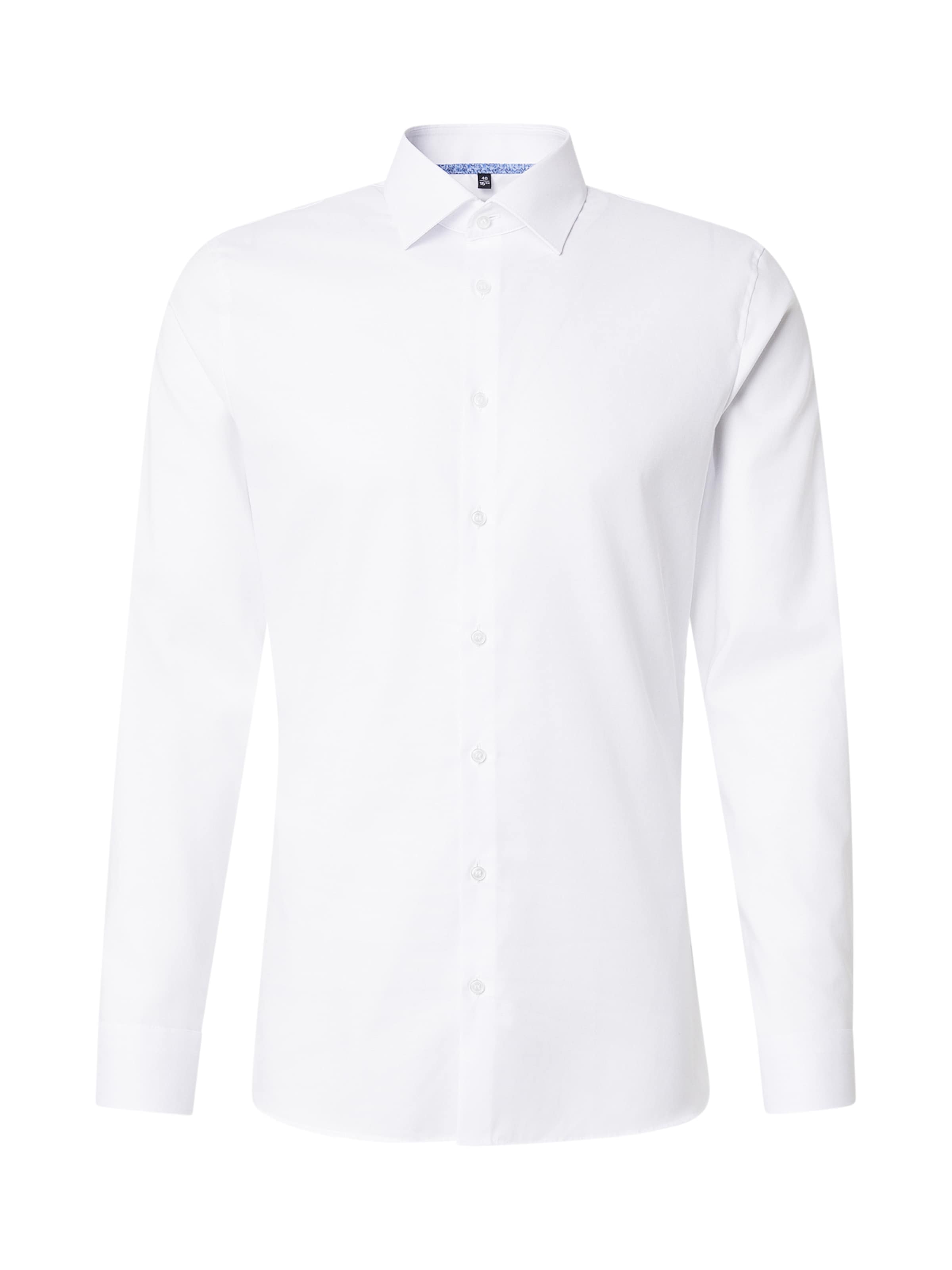 

OLYMP Рубашка 'No 6' Slim fit на пуговицах, белая