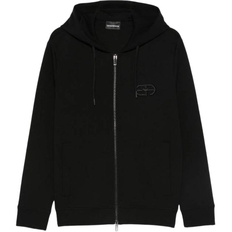 

EMPORIO ARMANI Худи с вышитым логотипом, Black