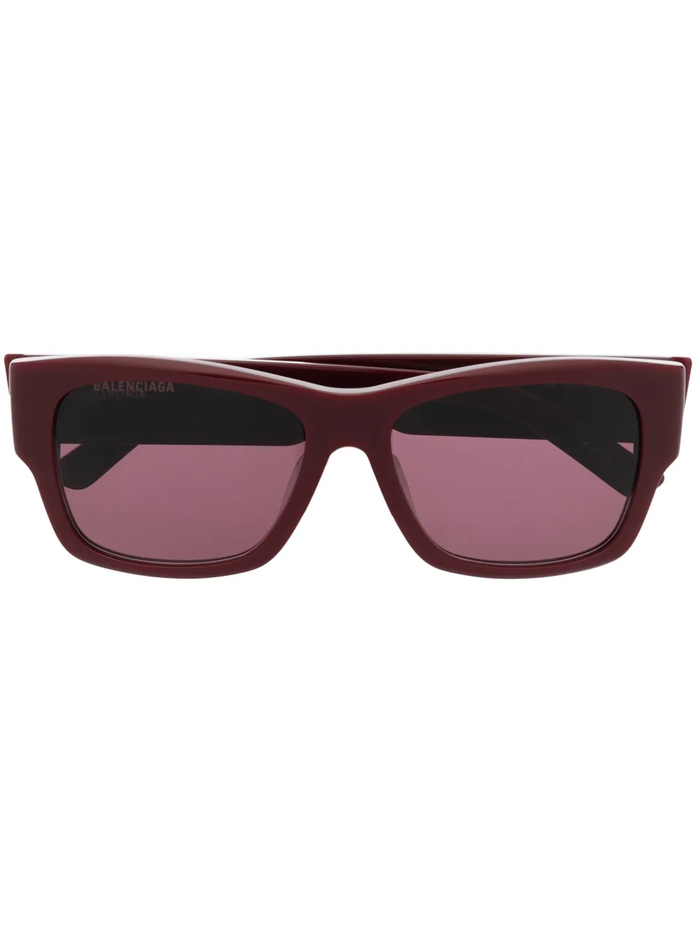 

Солнцезащитные очки в квадратной оправе с логотипом Balenciaga Eyewear, красный