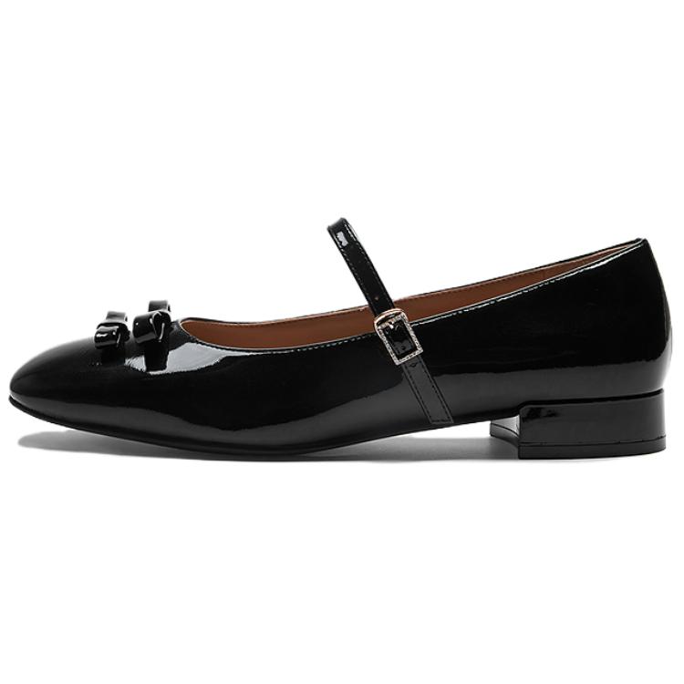 LE SAUNDA Туфли Мэри Джейн на массивном каблуке женские Hepburn Black BKP, цвет Hepburn Black BKP