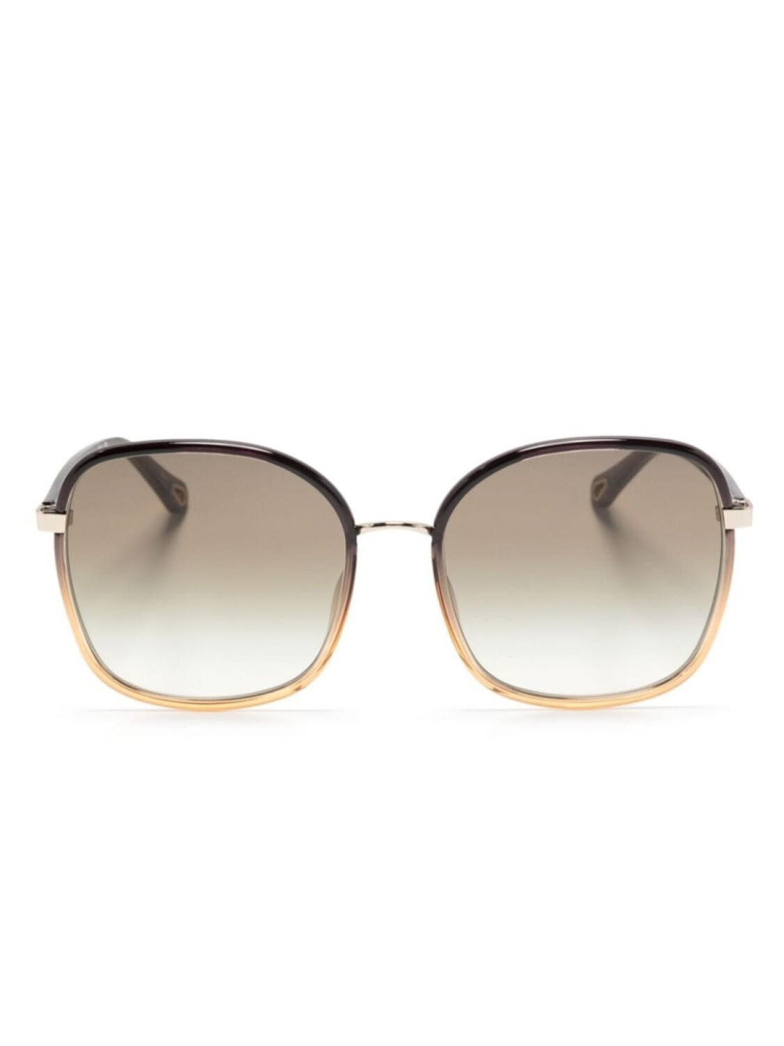 

Chloé Eyewear солнцезащитные очки в массивной оправе, черный