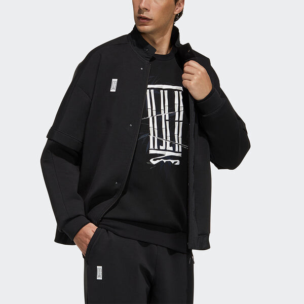 Куртка adidas Wj Kn Mid Casual Sports Breathable Jacket Black, черный — фото 4