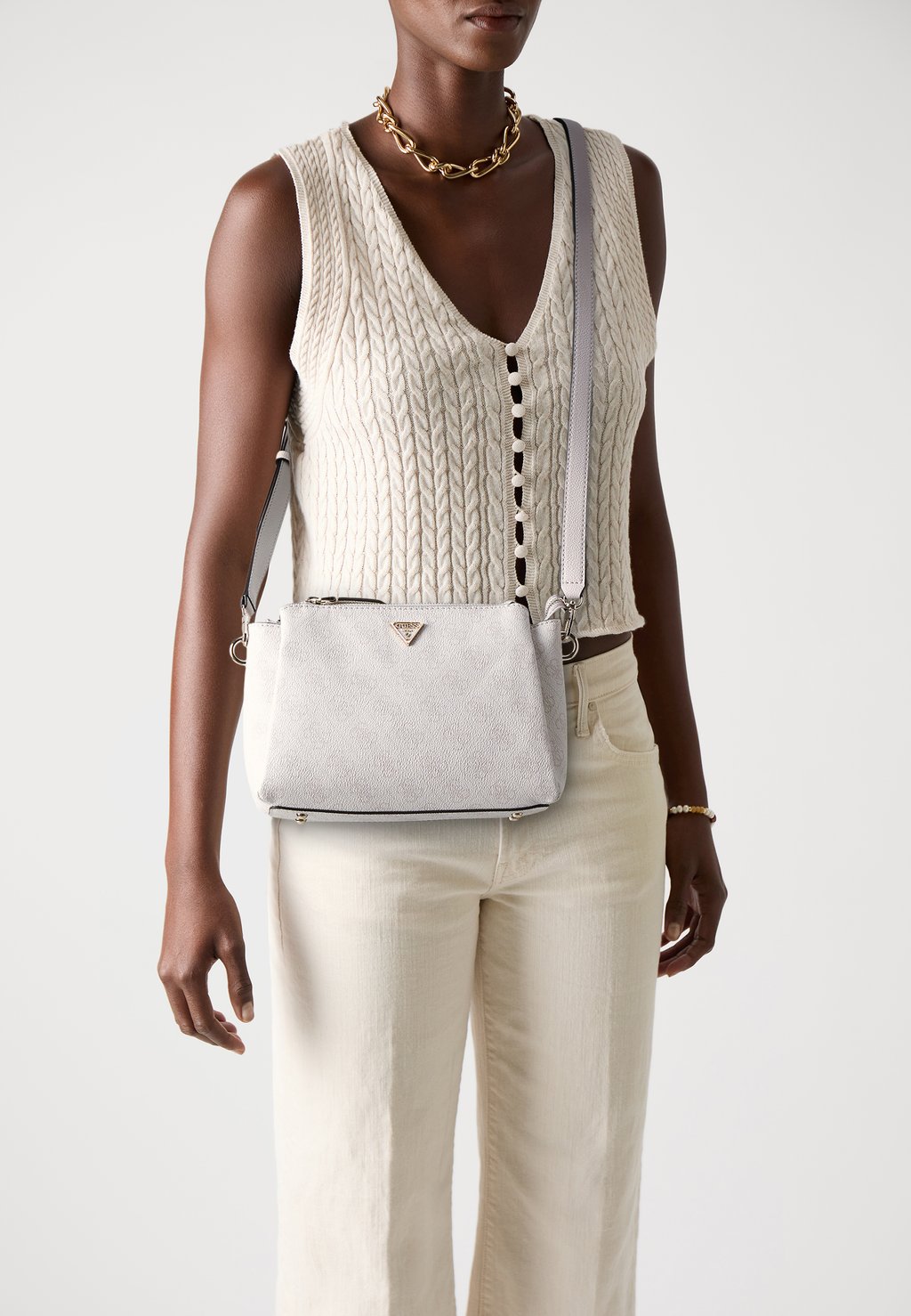 

Сумка через плечо NOELLE TRI COMP CROSSBODY Guess, белый