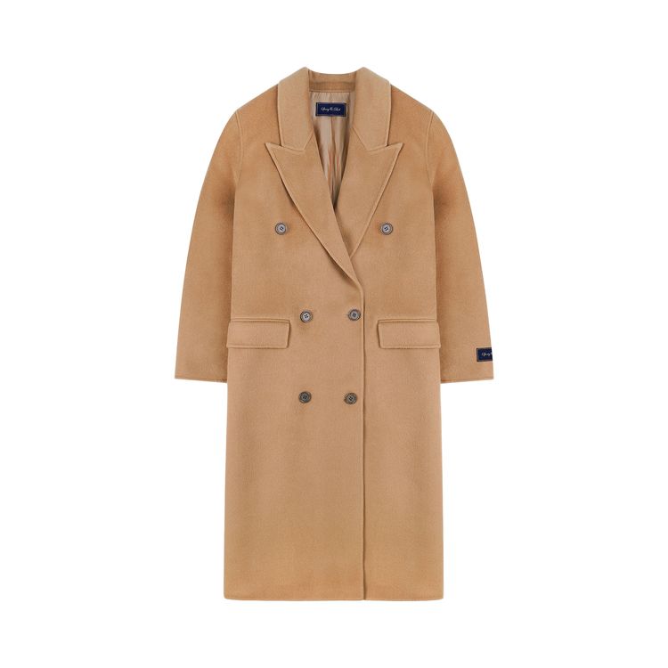 

Пальто Sporty & Rich Sporty & Rich Double Faced DB Cashmere Coat Camel, желто-коричневый