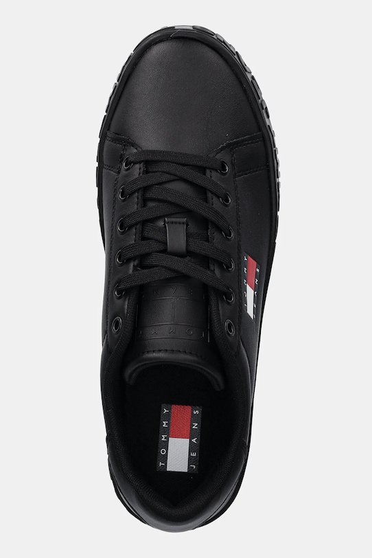 Кожаные кроссовки TJW Logo Sneaker Ess Tommy Jeans, черный — фото 4