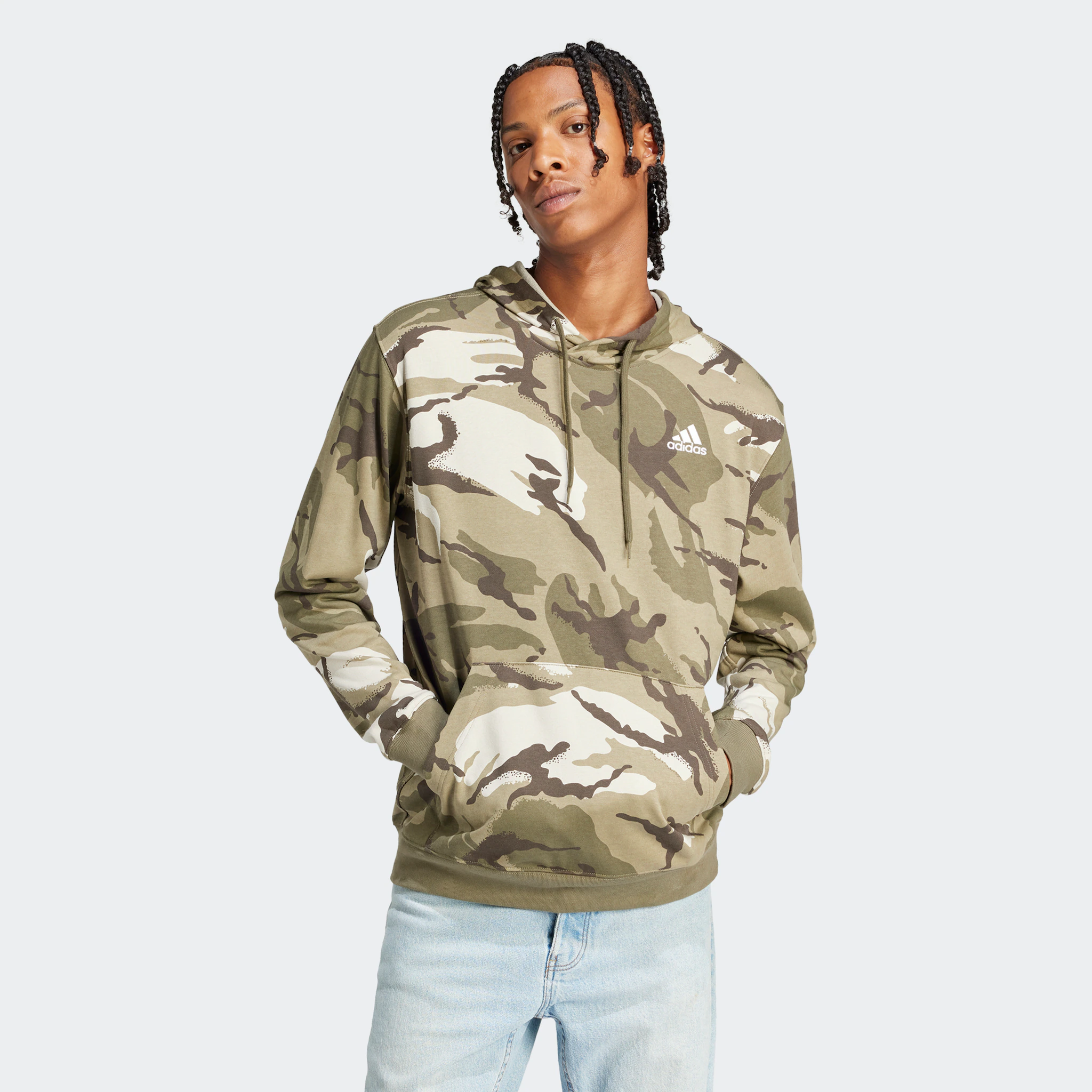 

Толстовка Adidas Sportswear с капюшоном "M BL CAMO HD", оливковый