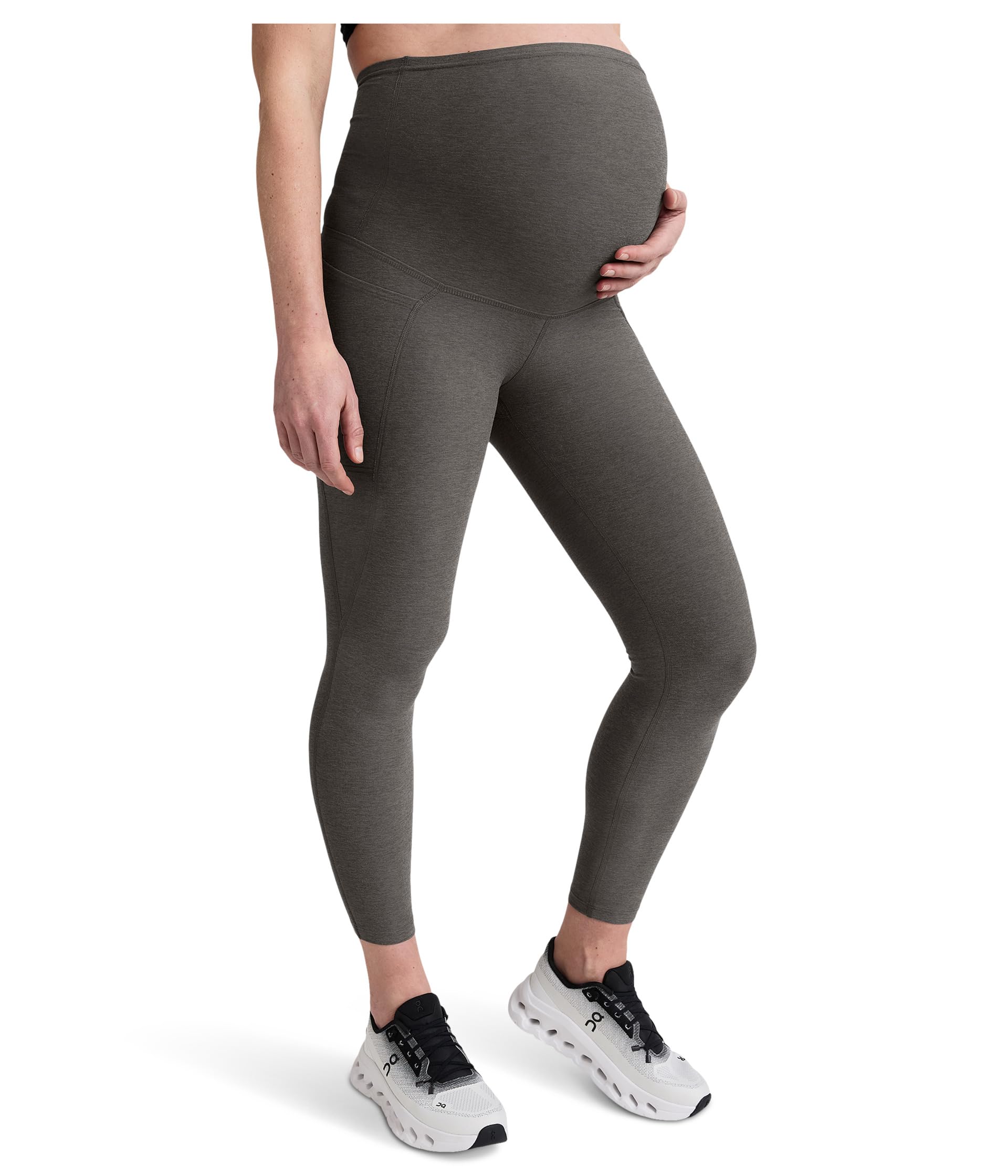 

Брюки Beyond Yoga Spacedye Love The Bump Maternity Pocket Midi Legging, цвет True Gray Heather