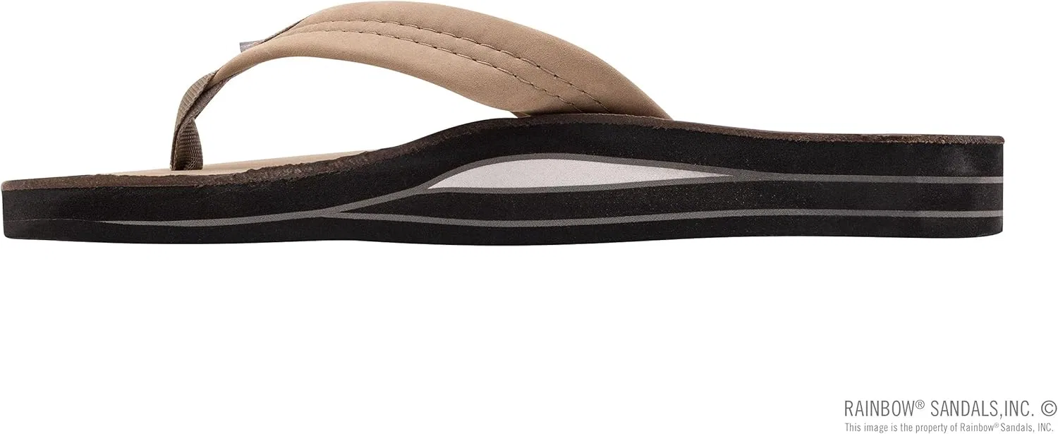 Мужские сандалии Rainbow из двухслойной кожи с поддержкой свода стопы Rainbow Sandals, Steingrau — фото 2