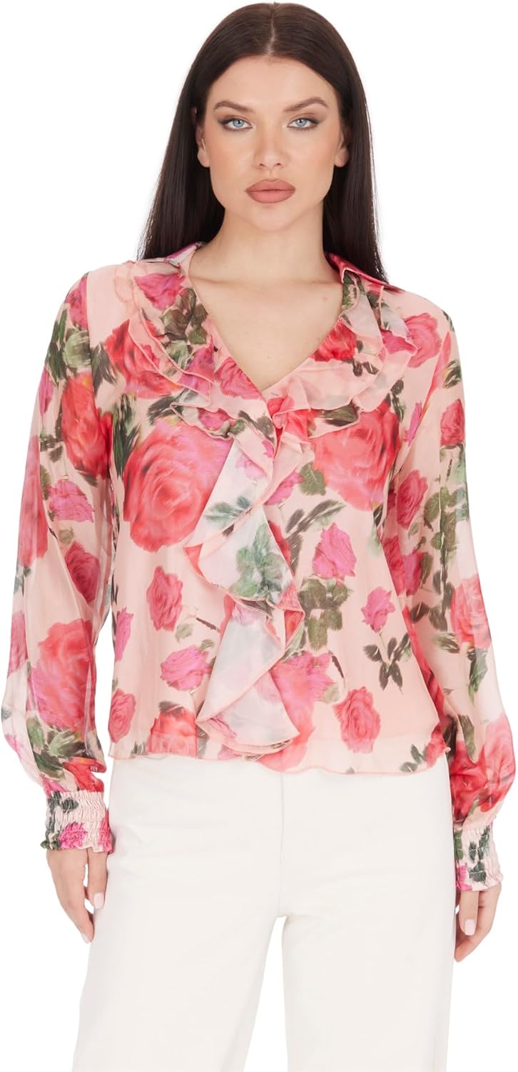 

GUESS Женский безрукавный топ Jolie из вельвета, Jet Black