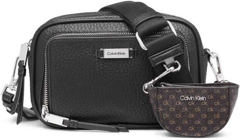 

Сумка-органайзер для фотоаппарата Calvin Klein Zulle Crossbody, Black/Silver, Черный, Сумка-органайзер для фотоаппарата Calvin Klein Zulle Crossbody, Black/Silver