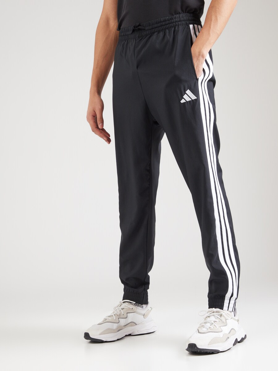 Зауженные тренировочные брюки ADIDAS SPORTSWEAR 3S, черный — фото 2