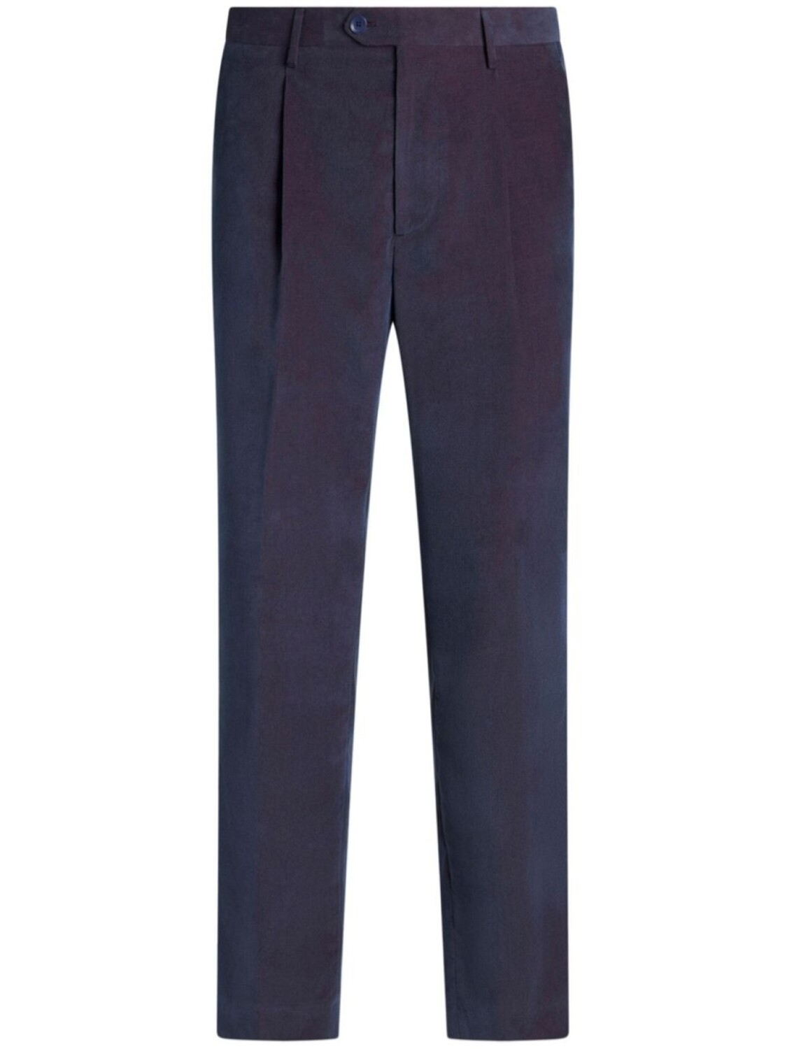 

ETRO бархатные брюки строгого кроя, синий