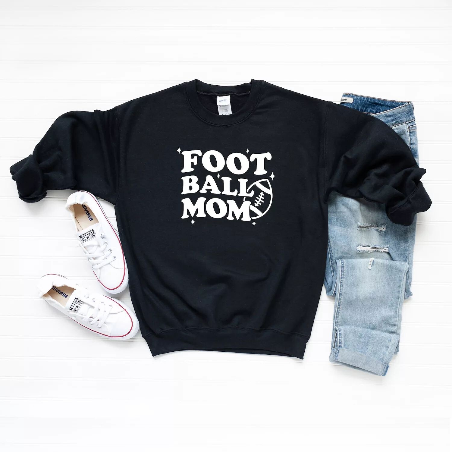 

Толстовка Football Mom Stars Simply Sage Market