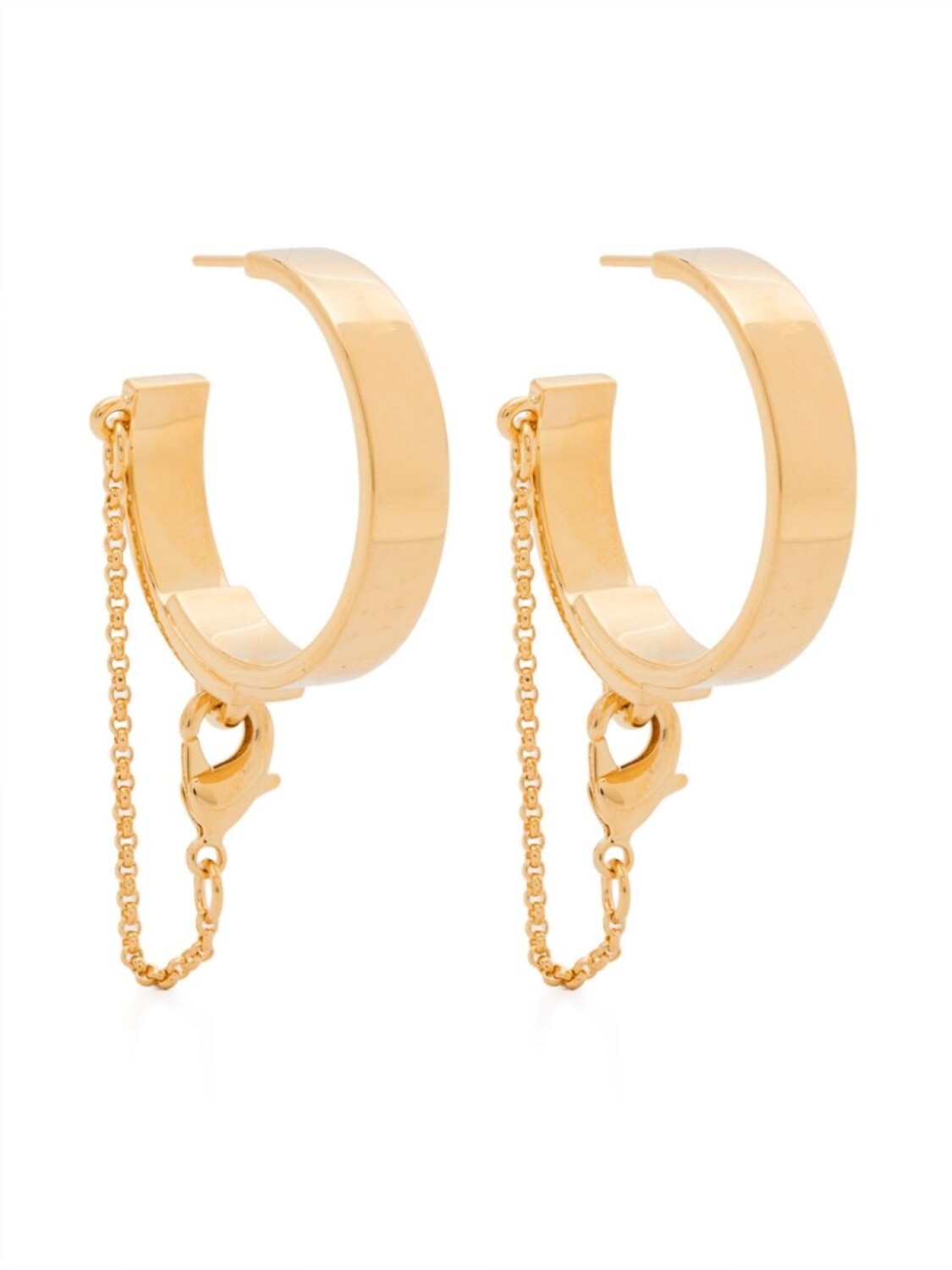 

Серьги с защитной цепочкой Eddie Borgo, золотой