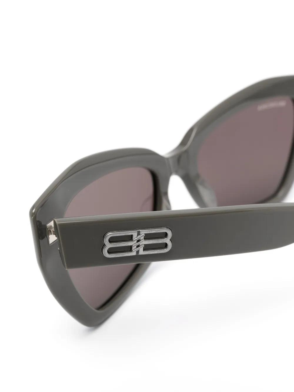 Солнцезащитные очки в оправе 'бабочка' с логотипом Balenciaga Eyewear, серый — фото 3