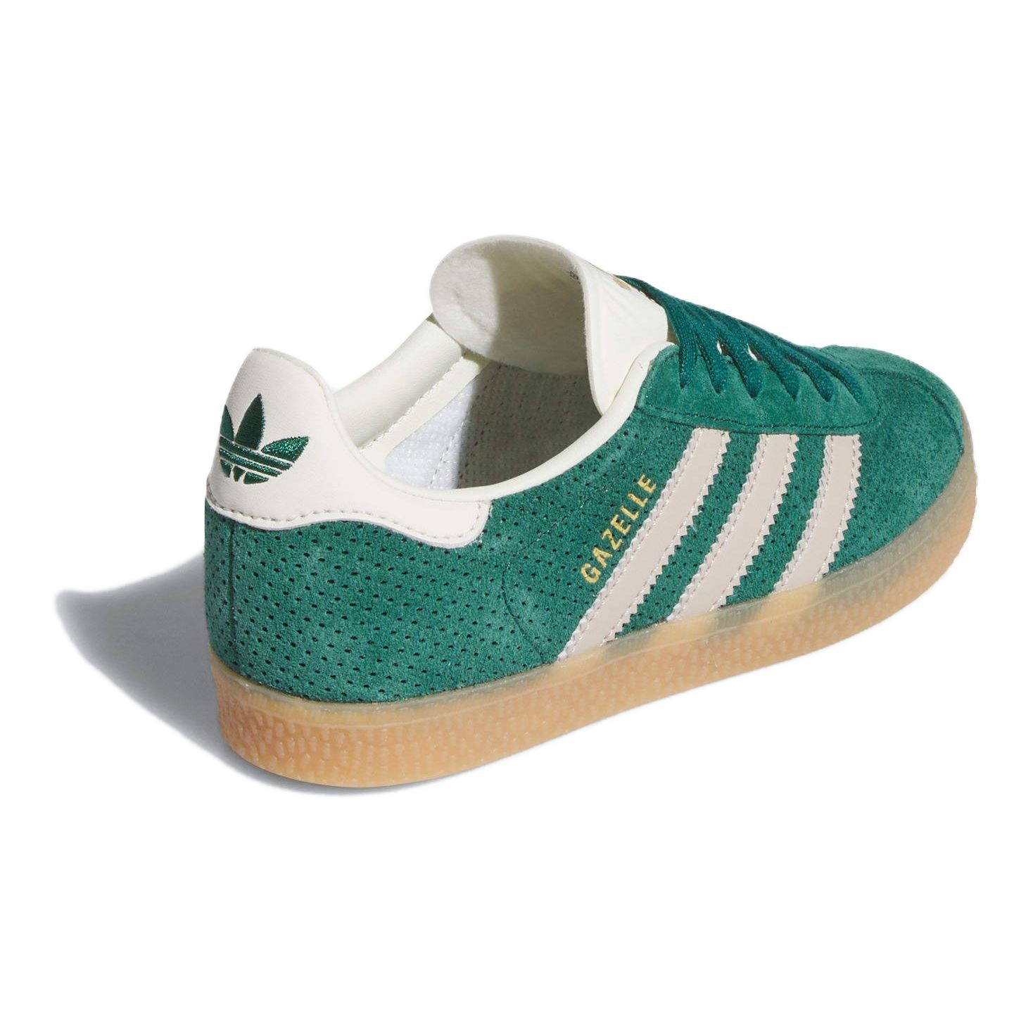 GAZELLE Kids Скейтбординг Кроссовки Детские Низкие Зеленые Adidas Originals, зеленый — фото 4