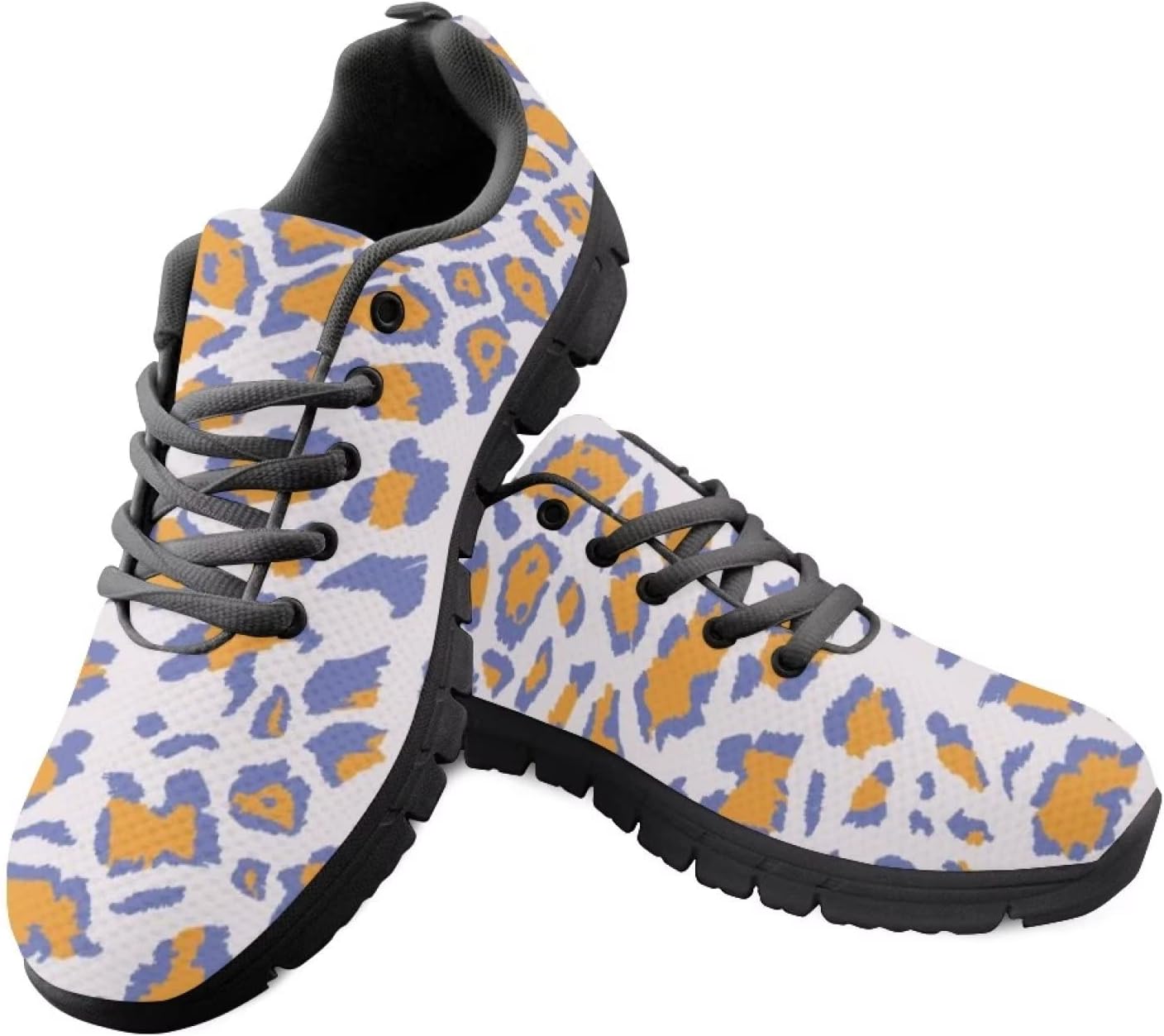 

Женские/мужские теннисные кроссовки Yzaoxia для улицы, походов, тренировок в зале и прогулок, противоскользящие, удобные спортивные shoes, размеры 5-11, Leopard Print