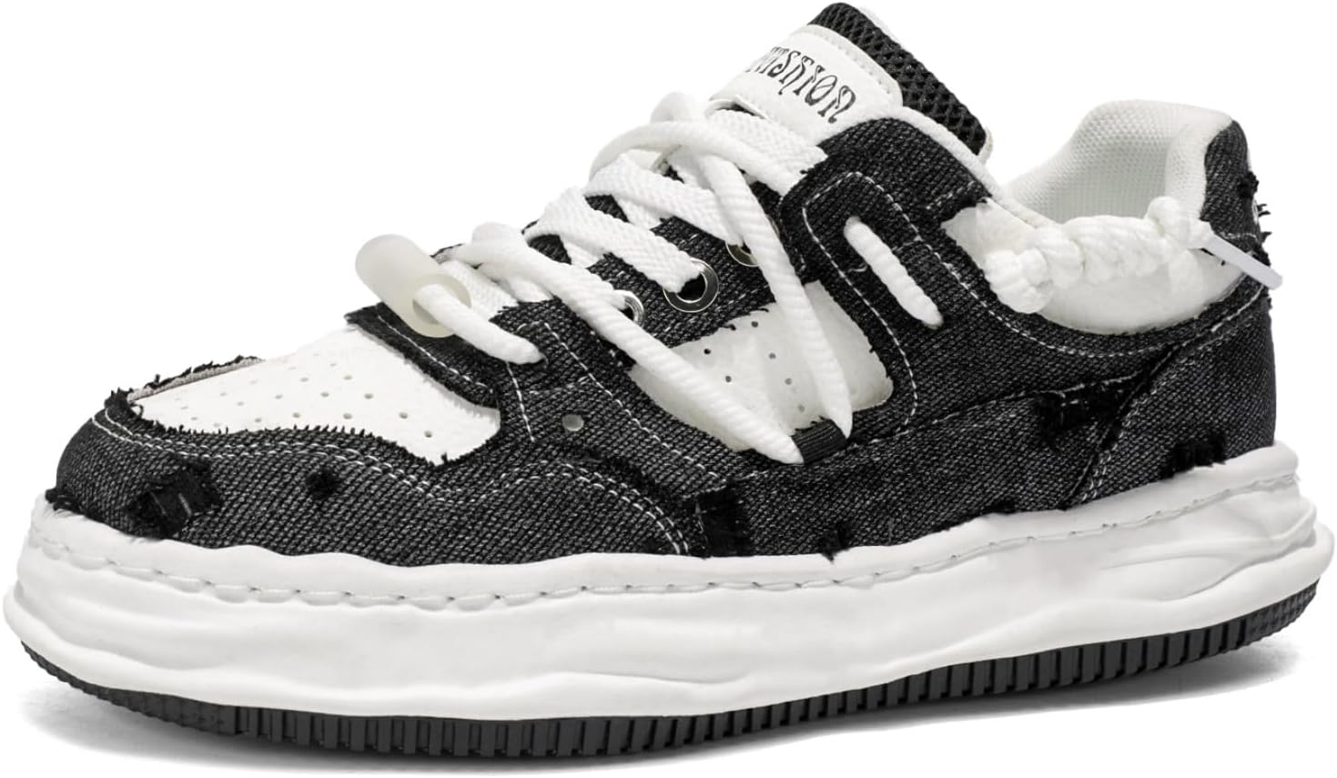 

Мужские винтажные кроссовки с шнуровкой, модные массивные кроссовки на платформе, повседневные кроссовки Yrzhgdl, черный