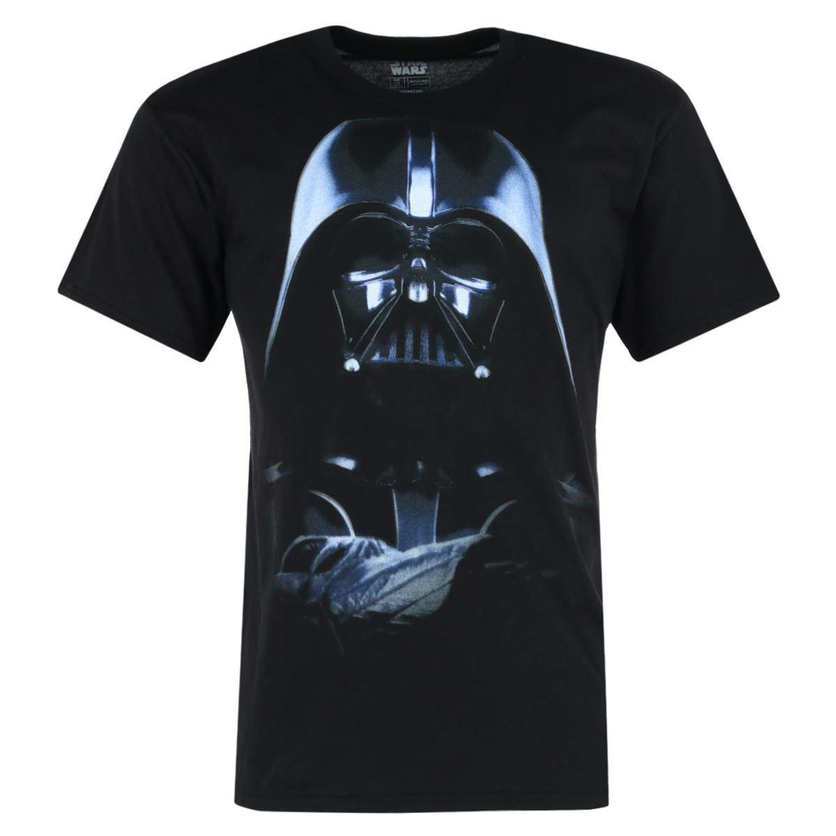 

Мужская футболка с коротким рукавом Disney Darth Vader Star Wars Jerry Leigh, черный