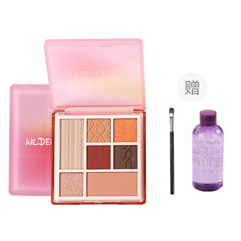 

Палитра теней для век 7 цветов, легко растушевывается, велюровый шиммер, естественные, устойчивые к размазыванию, не переходят на кожу, 9 г, кисть в подарок AKF