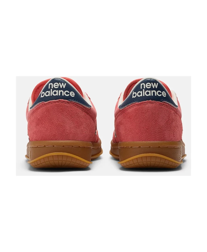 Красные замшевые кроссовки в стиле T500 New Balance, красный — фото 4