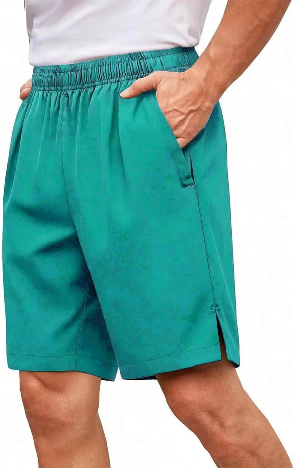 Шорты карго мужские, эластичный пояс, Generic, Mint Green