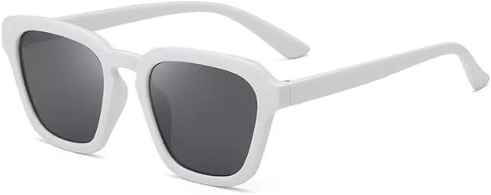 

Квадратные солнцезащитные очки в крупной оправе, простые, для женщин и мужчин, в стиле ретро (сплошной белый с серыми вкраплениями) Weloveushop, Gray,white