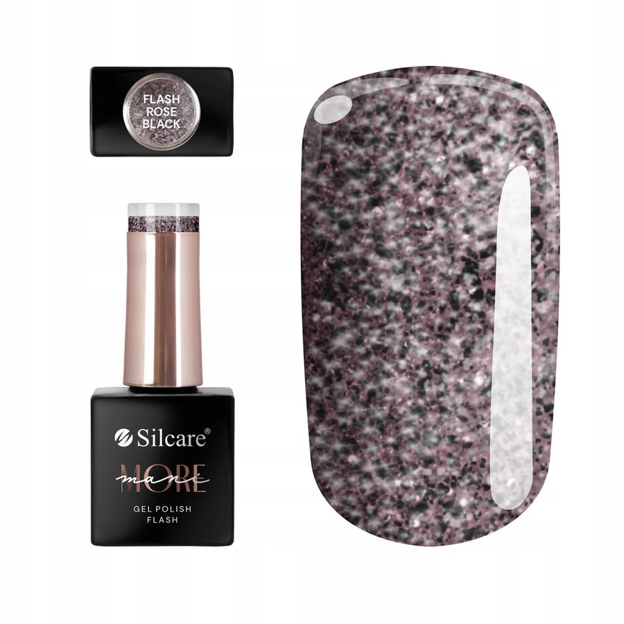 

Silcare Hybrid Nail Polish maniMORE Flash Black 10 г Для ногтей