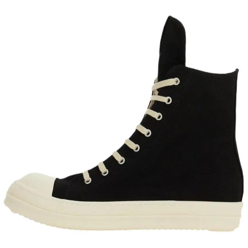 Rick Owens DRKSHDW Высокие парусиновые туфли женские, черные