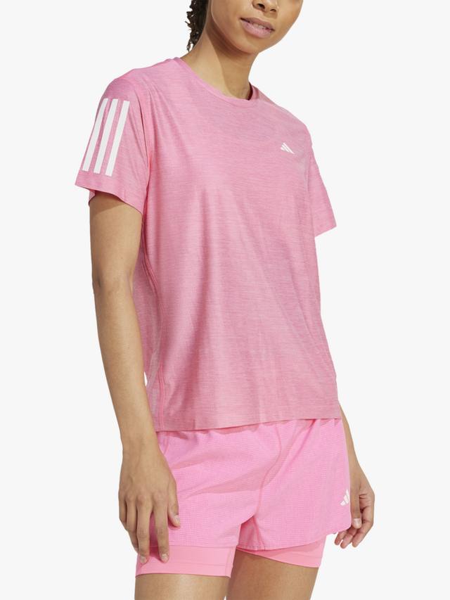 

Футболка Own the Run adidas, Pink/White