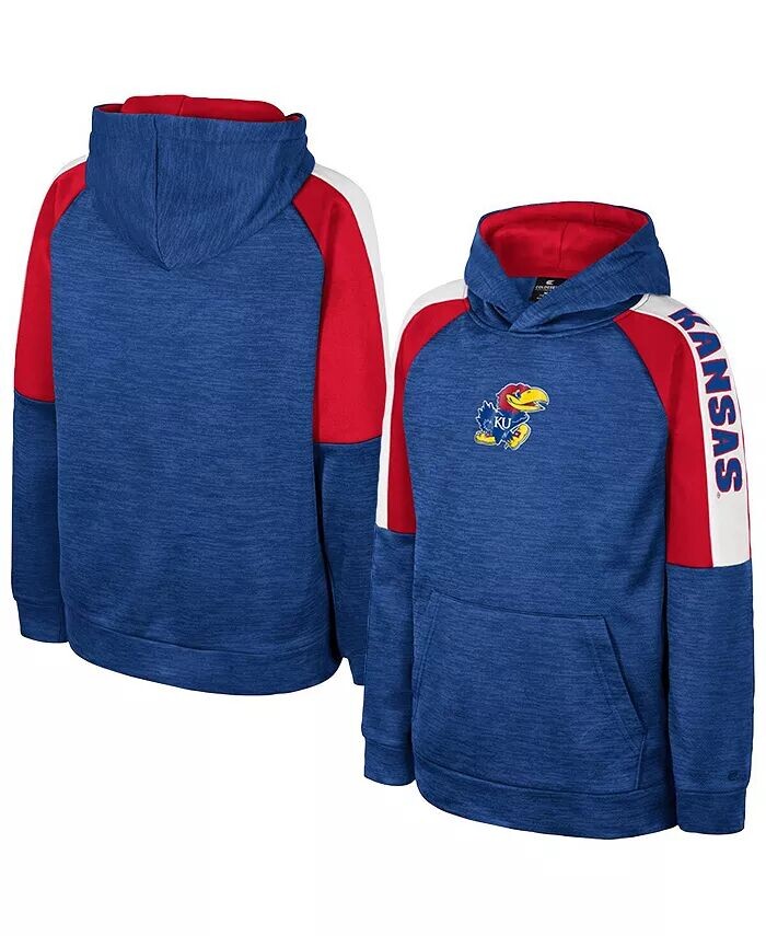 

Толстовка с капюшоном Royal Kansas Jayhawks для больших мальчиков и девочек Colosseum