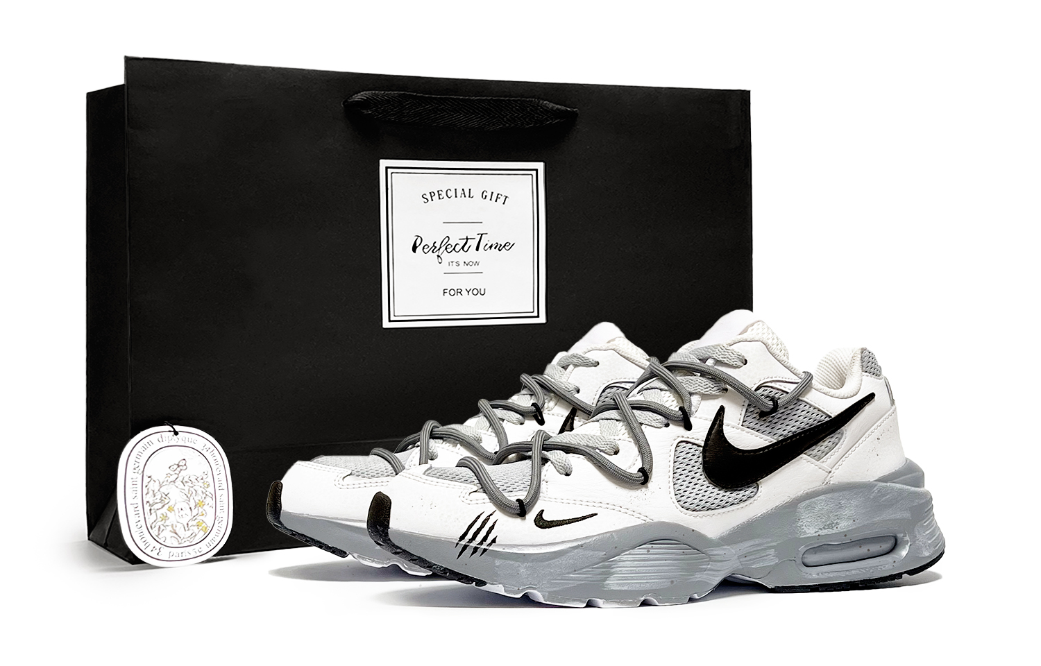 

Nike Кроссовки Air Max Fusion Low Top для бега, цвет: изумрудно-серый, мужские