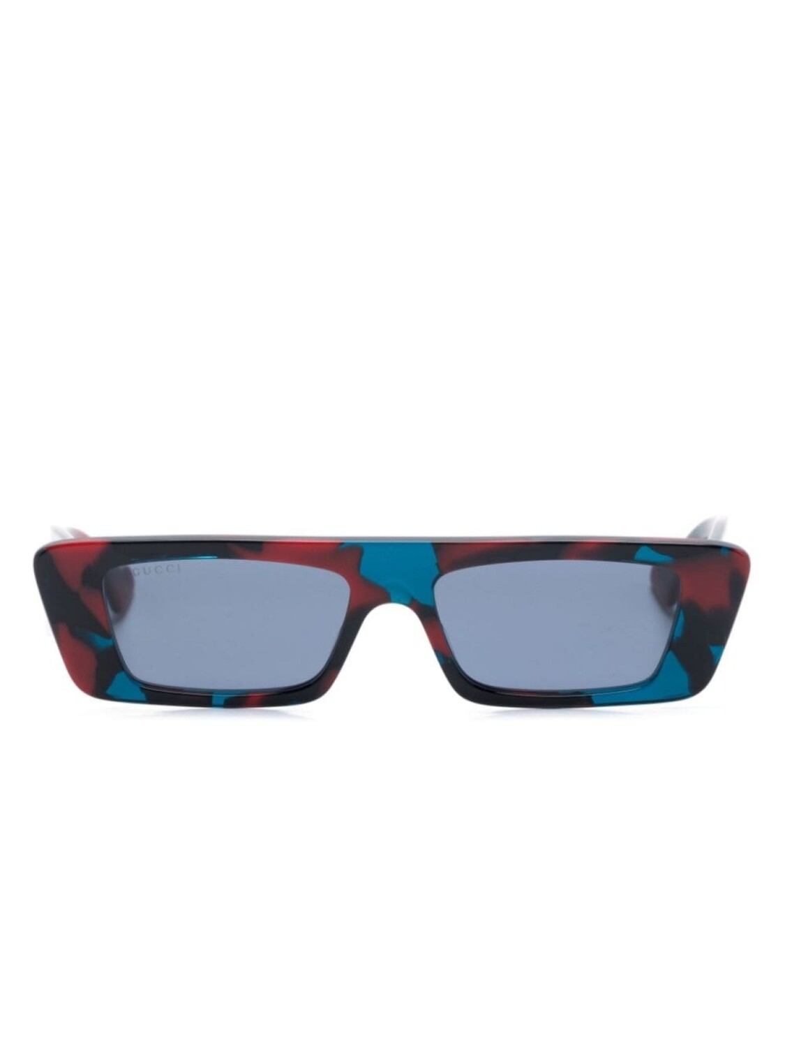 

Gucci Eyewear солнцезащитные очки в прямоугольной оправе, синий