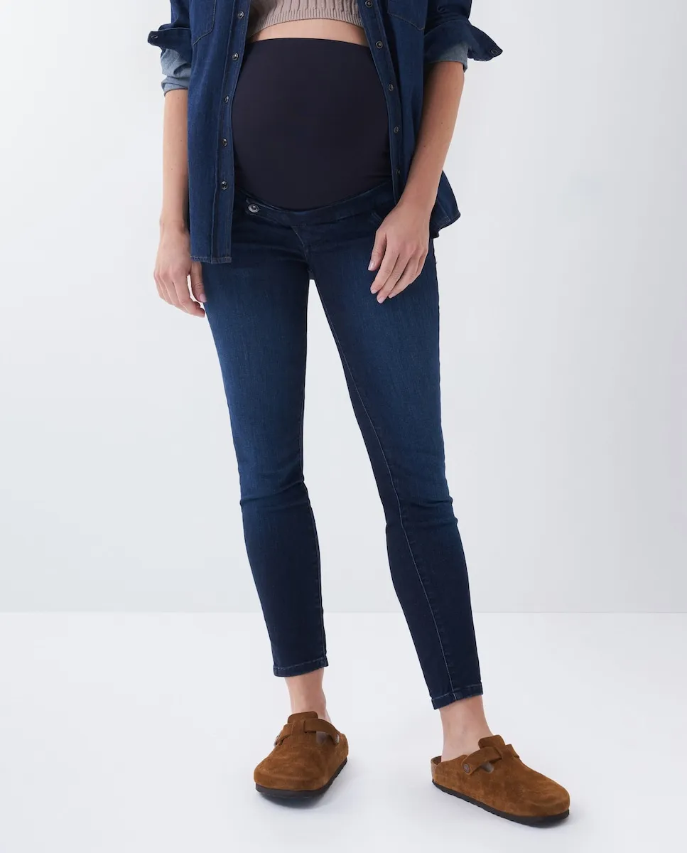 

Женские джинсы-скинни для беременных Hope с высокой талией и укороченные Salsa Jeans, синий
