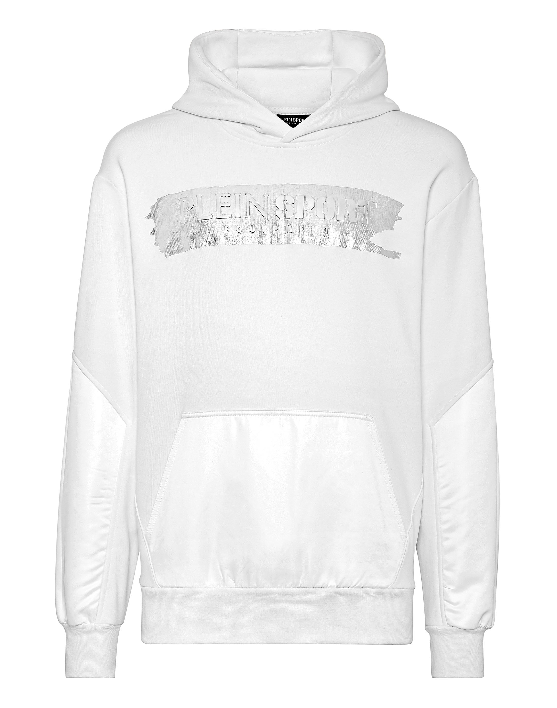 

Толстовка с капюшоном PLEIN SPORT, белый/серебряный