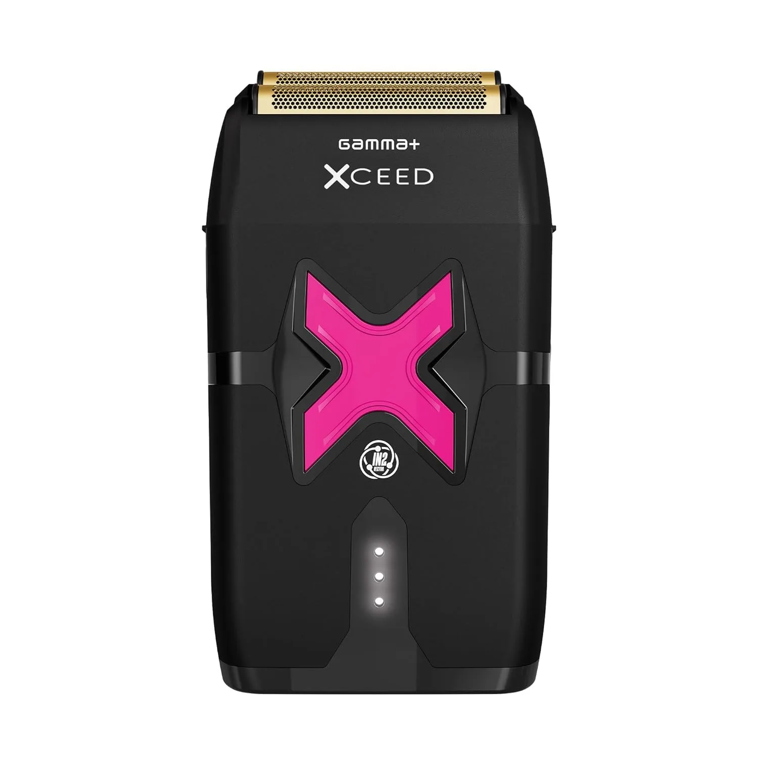 Профессиональный парикмахерский набор GAMMA+ XCeed - машинка для стрижки волос, триммер и бритва с сетчатой ​​головкой, двигатель IN2 Vector, праздничный подарочный набор, Black — фото 4