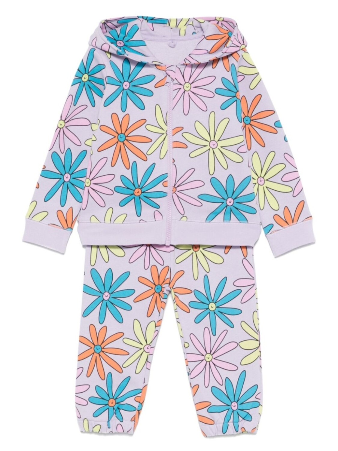 

Спортивный костюм с цветочным принтом Stella McCartney Kids, фиолетовый