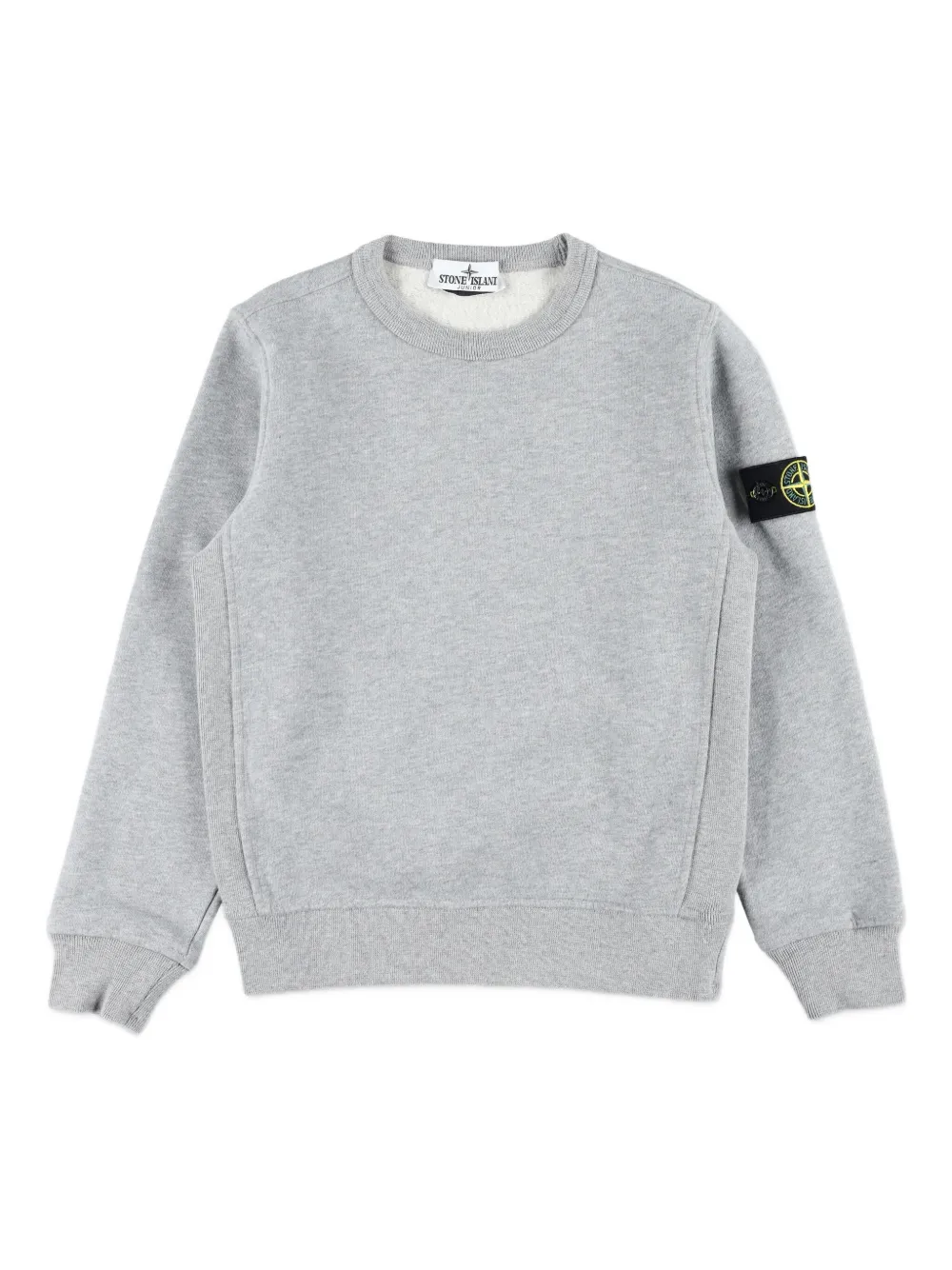 

Свитшот с нашивкой-компасом Stone Island Junior, серый