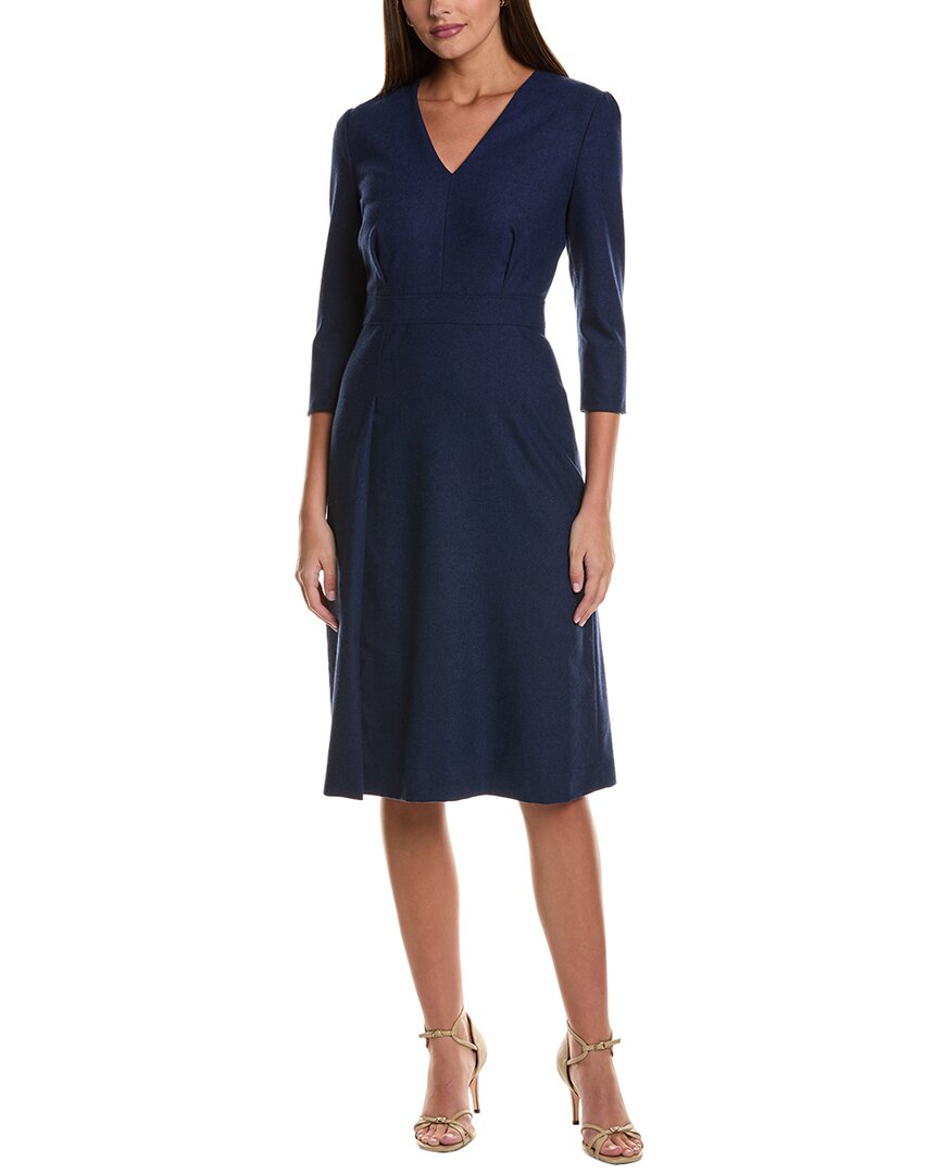 

BOSS Hugo Boss Платье-футляр из фланели Dotara, синий