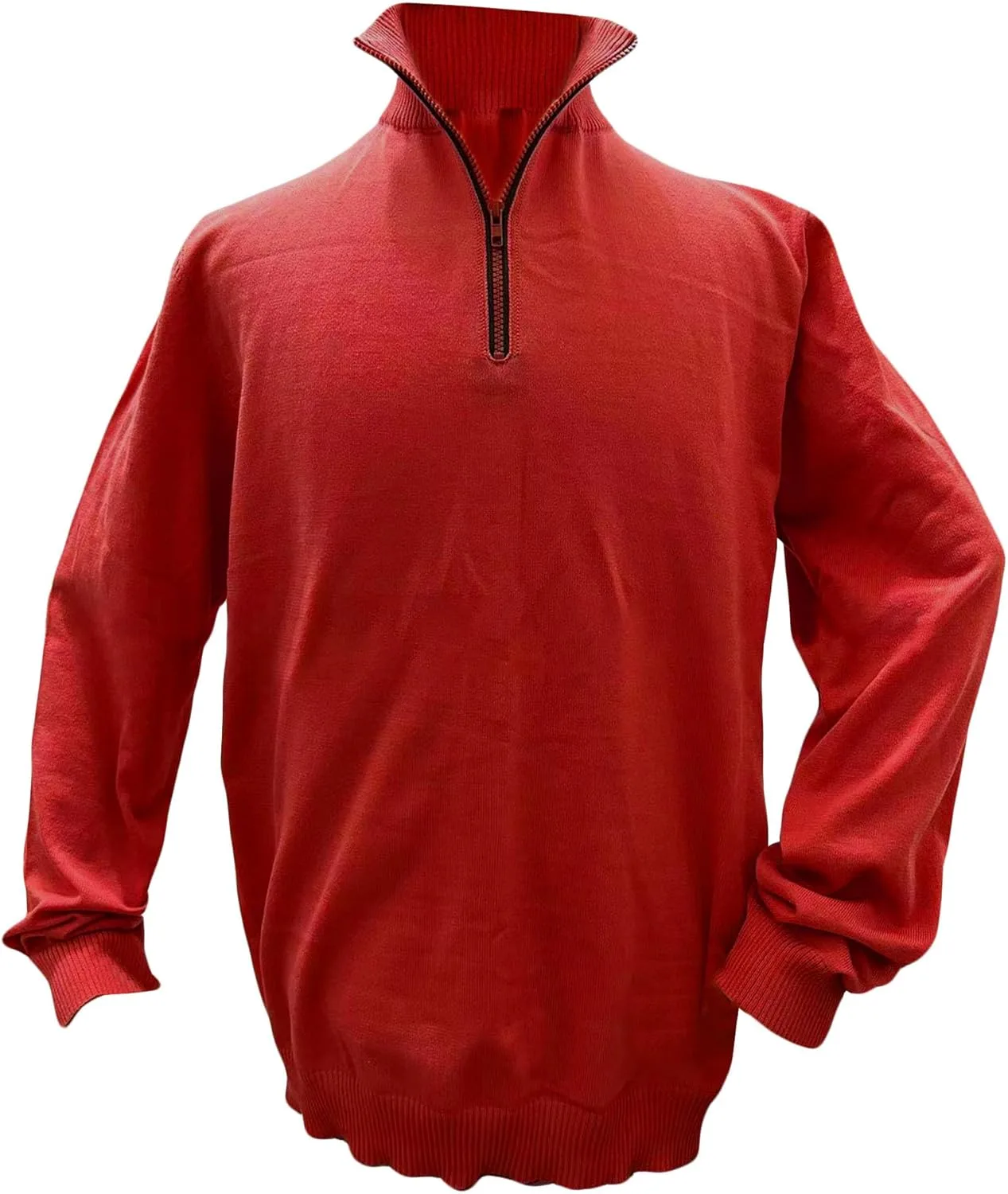 

Мужской свитер-поло с четвертью молнии