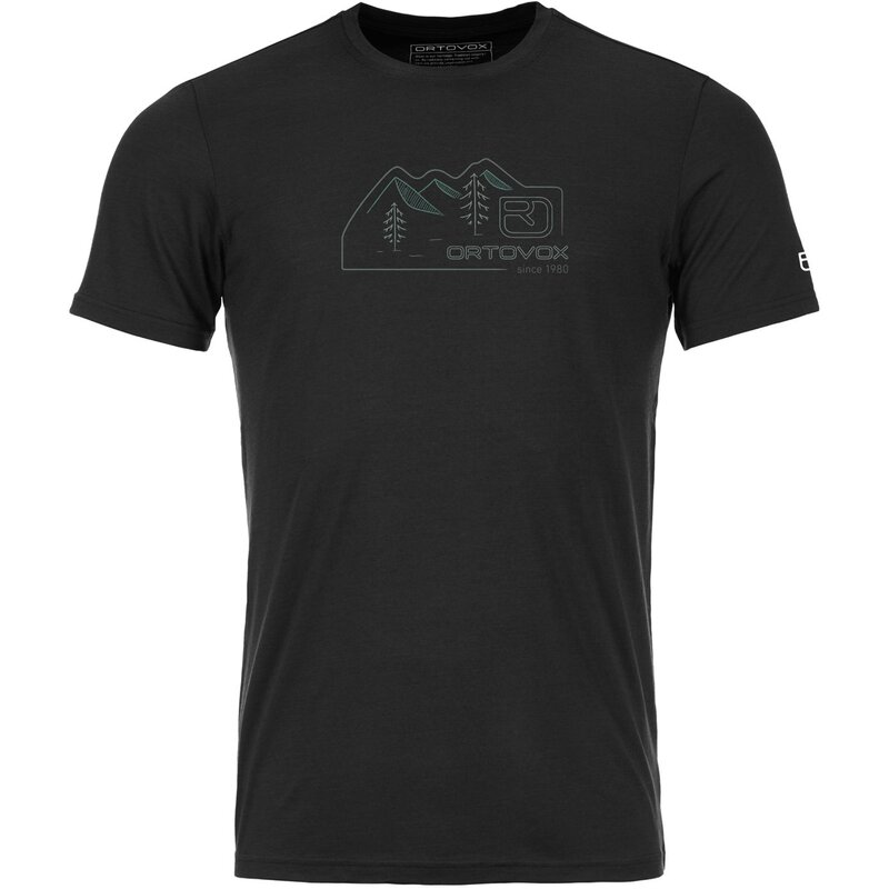 

Рубашка 150 крутой винтажный значок ts m Ortovox, черный