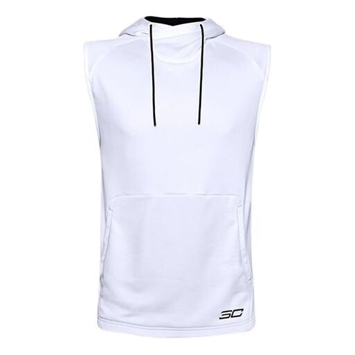 

Толстовка curry sleeveless hoodie 'white' Under Armour, белый