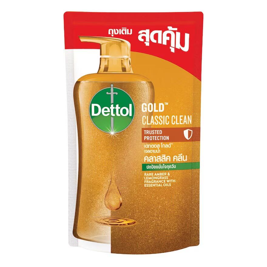 

Dettol Гель для душа Gold Classic Clean Refill 400 г, Gold