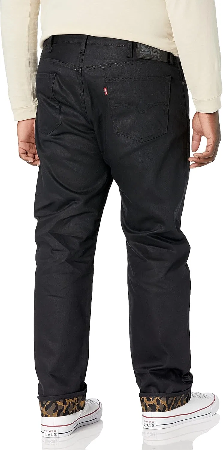 Джинсы Levi's 501 Bubble Cheetah Monks Robe Cuff - Stf — фото 4
