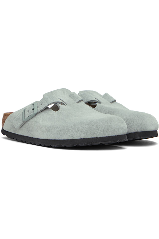 Узкие лоферы Boston с мягкой стелькой без шнуровки Birkenstock, цвет pure sage — фото 4