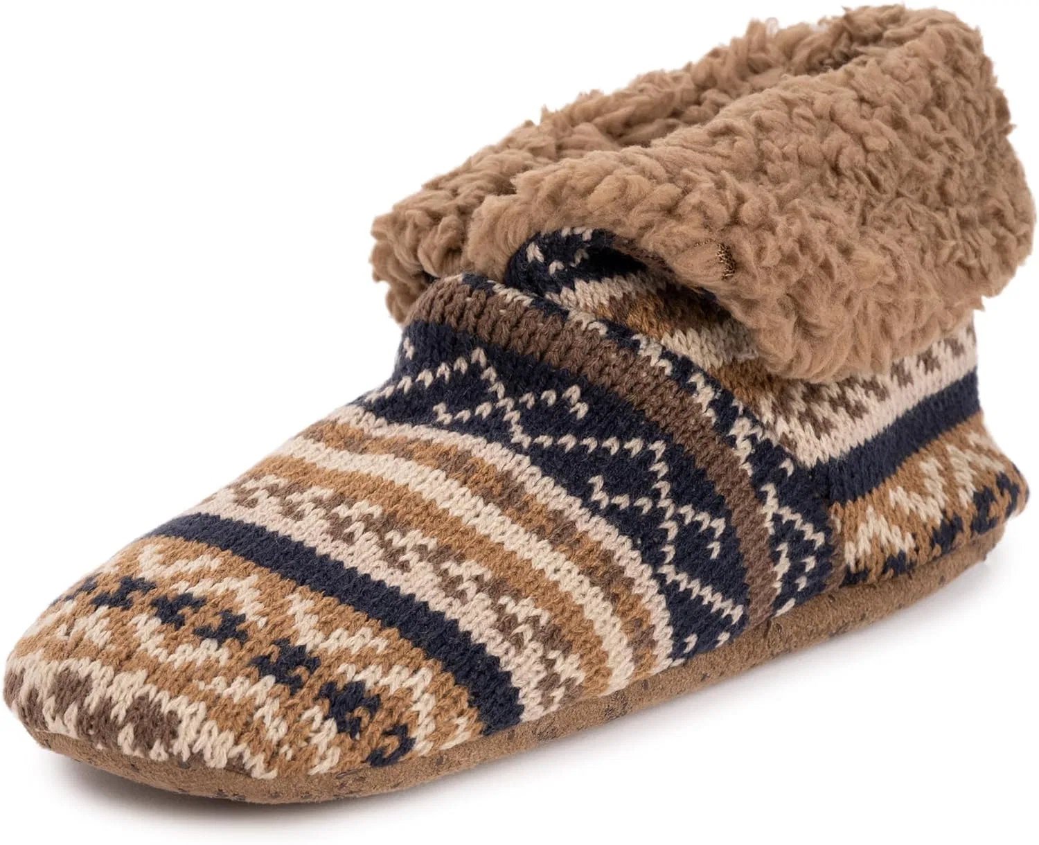 Тапочки мужские MUK LUKS, коричневый/синий — фото 2